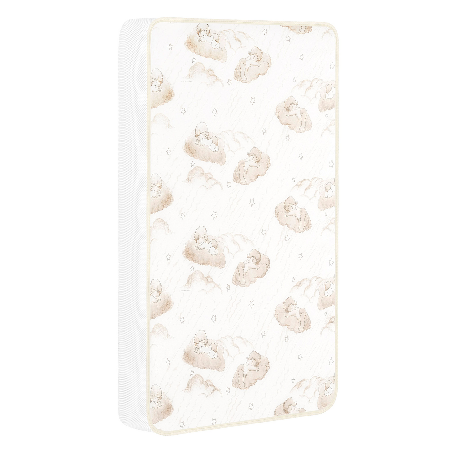 Dream On Me 2-In-1 Breathable Two-Sided, Portable Crib Fiber Mattress in White