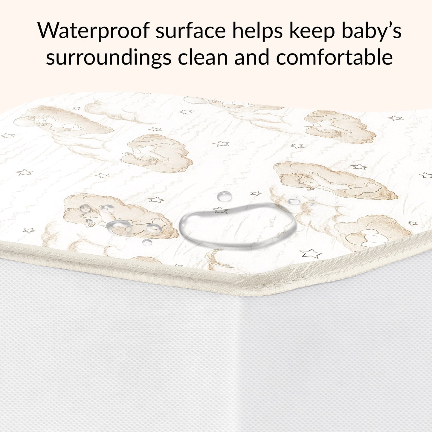 Dream On Me 2-In-1 Breathable Two-Sided, Portable Crib Fiber Mattress in White