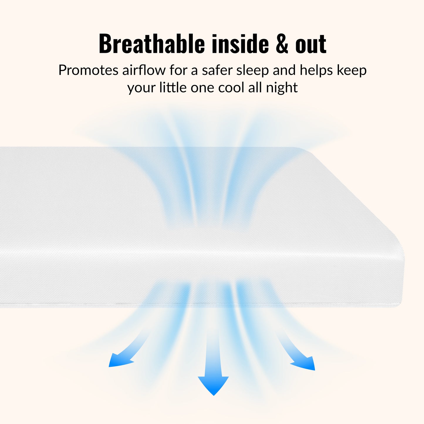 Dream On Me Breathable Orthopedic Extra Firm Crib & Toddler Mattress