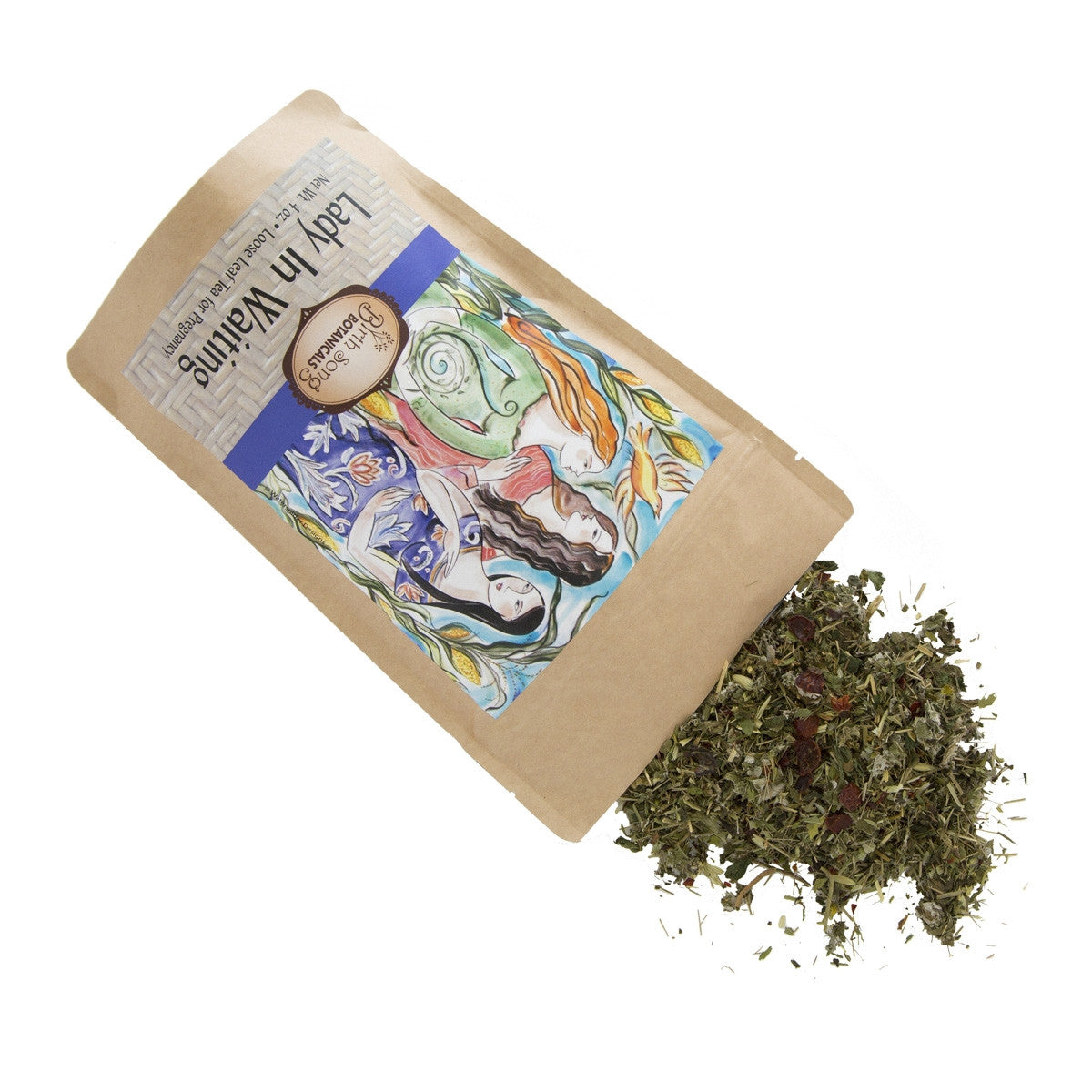 Birth Song Botanicals Co. Lady in Waiting- Herbal Pregnancy Tea with Red Raspberry Leaf 3 oz.