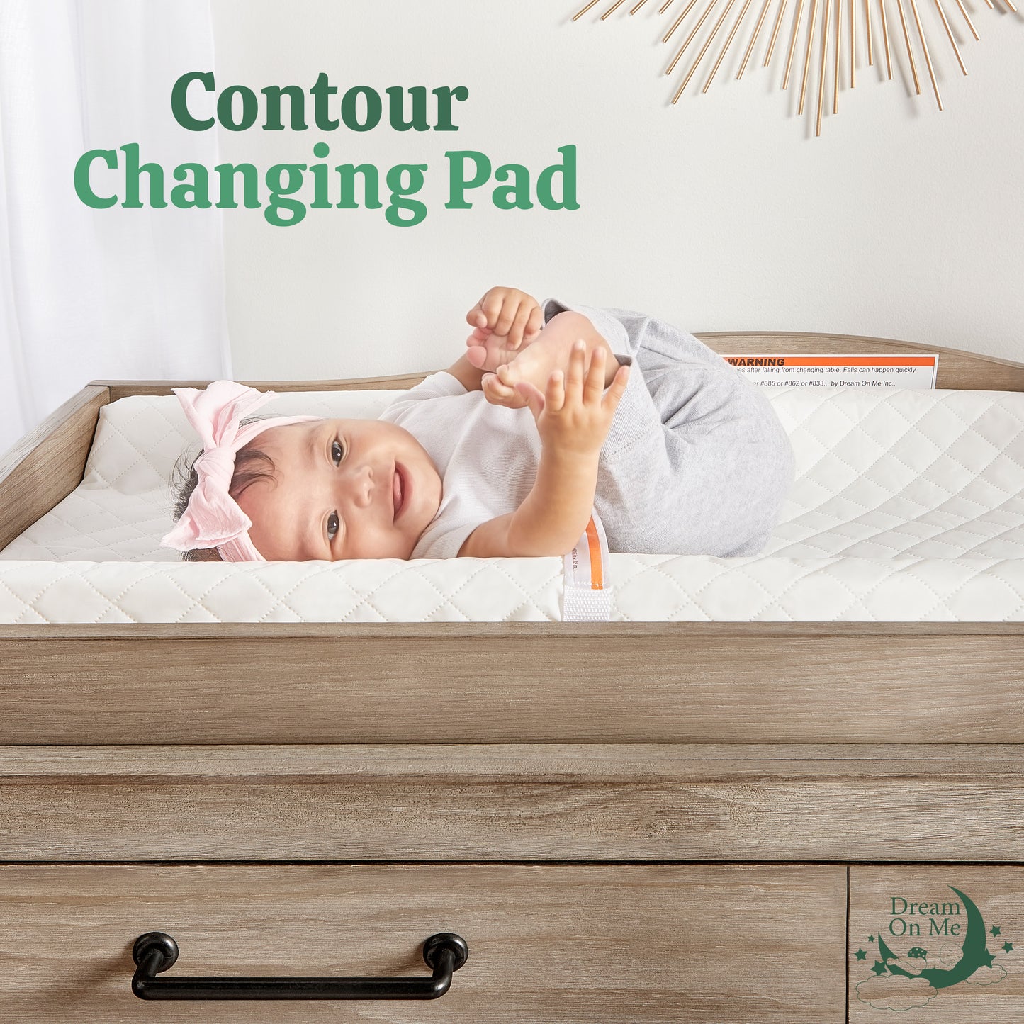 Dream On Me Compressed Contour Changing Pad, White