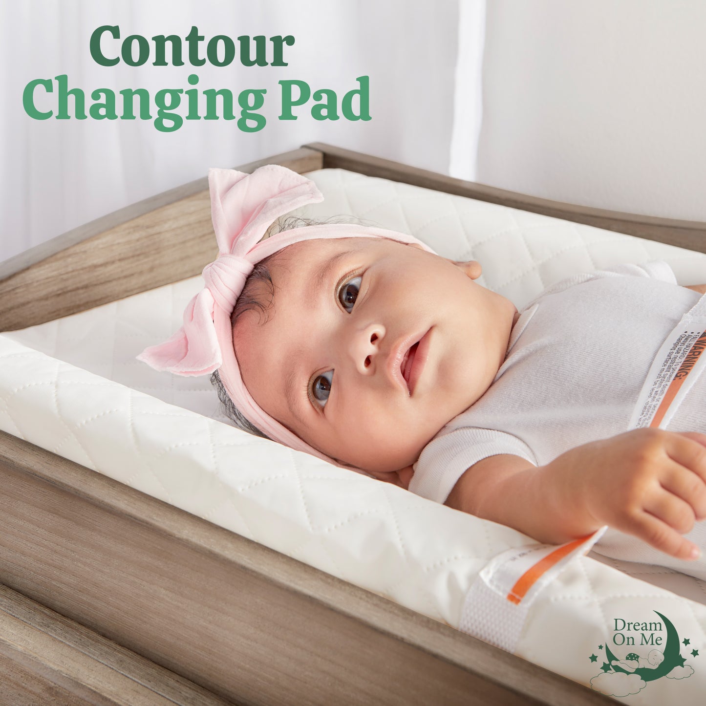 Dream On Me Compressed Contour Changing Pad, White