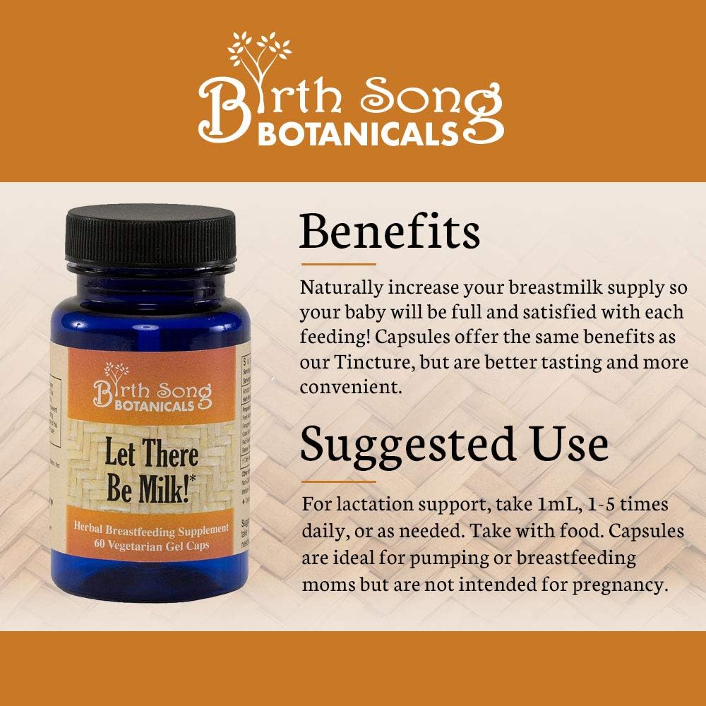 Let There Be Milk! Liquid Herbal Breastfeeding Capsules 60 Ct.