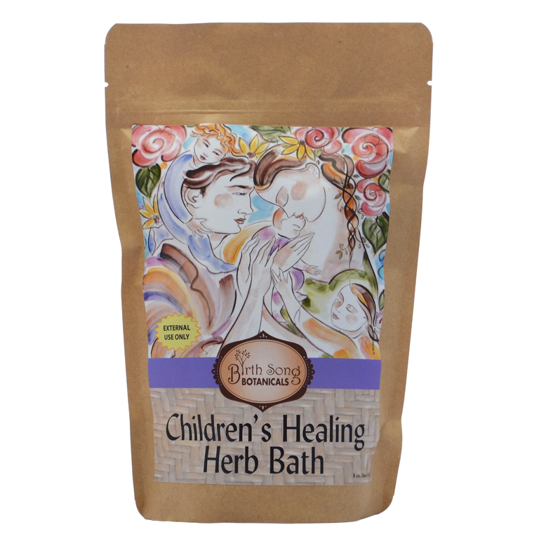 Birth Song Botanicals Co. Children's Healing Herb Bath for Lung Congestion- Bath, Steam & Gargle