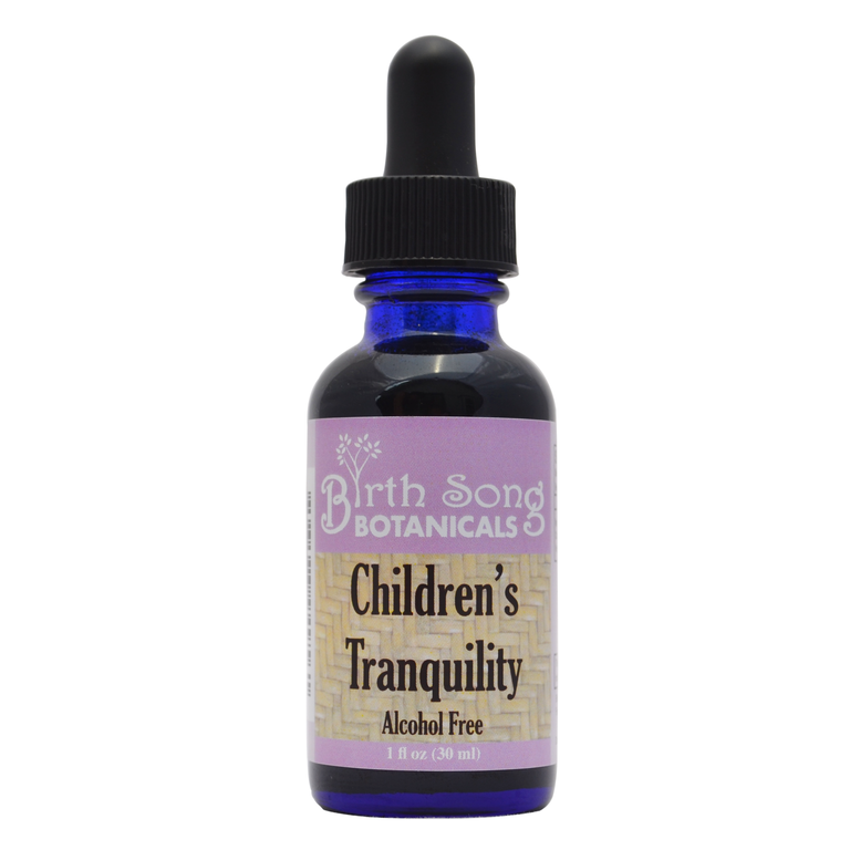 Birth Song Botanicals Co. Children's Tranquility, Children's Sleep Aid Relaxing Herbal Tincture 1 oz.