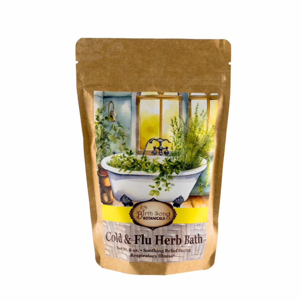 Birth Song Botanicals Co. Cold and Flu Herbal Bath* with Eucalyptus 16 oz.
