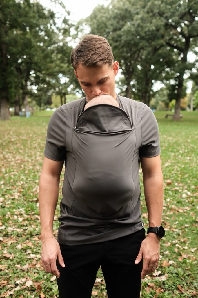Lalabu Dad Shirt Baby Carrier Gray