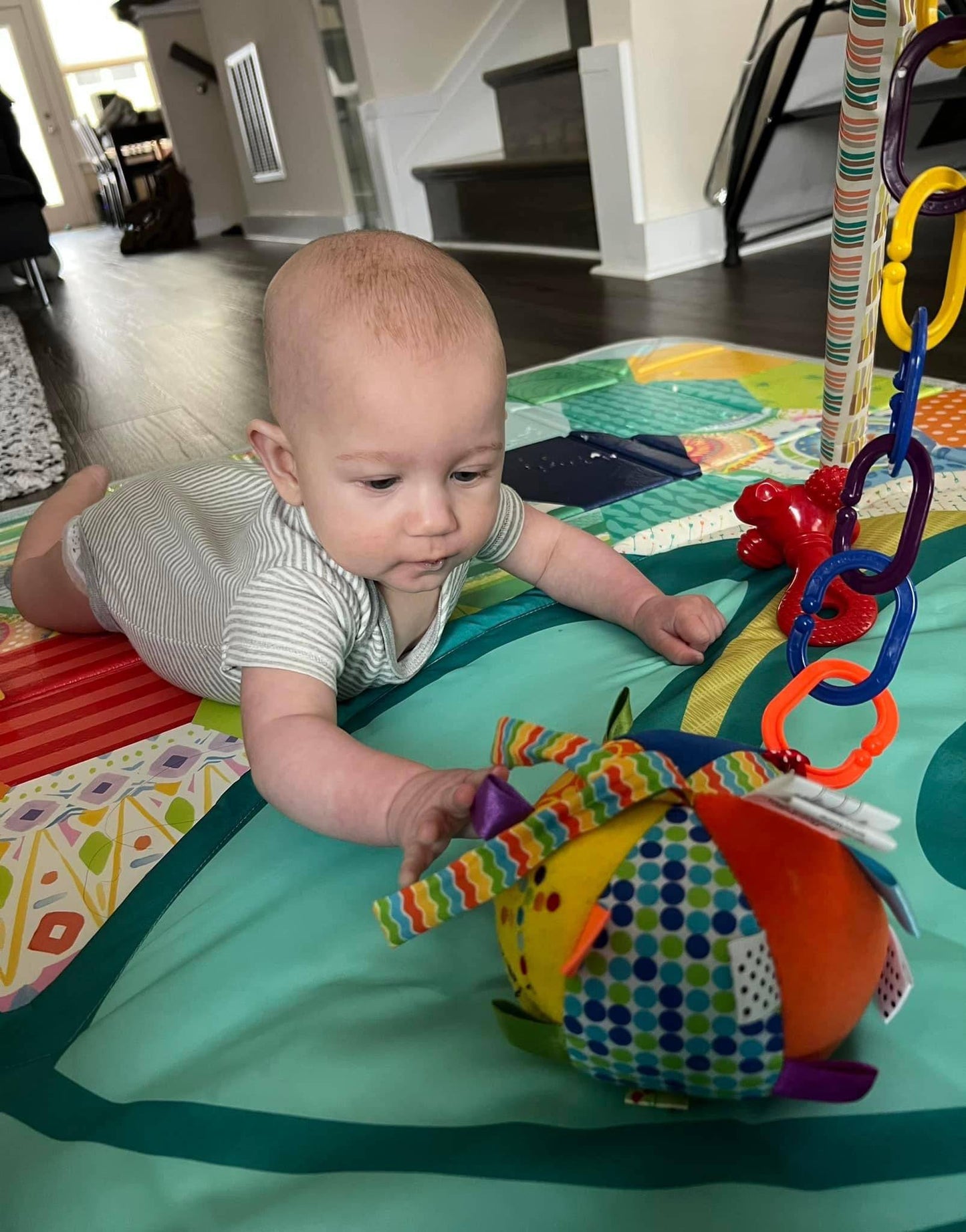 Discovery Toys Rainbow Ribbons Plush Infant Sensory Toy