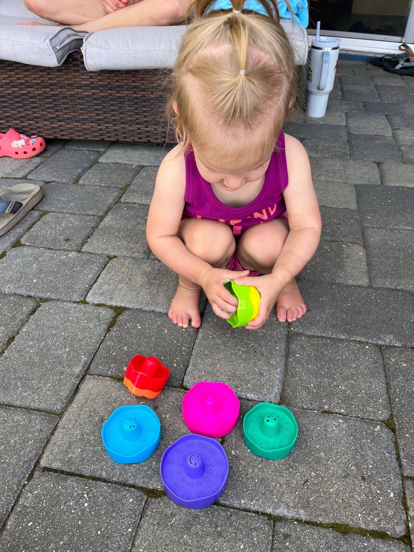 Discovery Toys Stack & Spin Spinning Tops Educational Toy