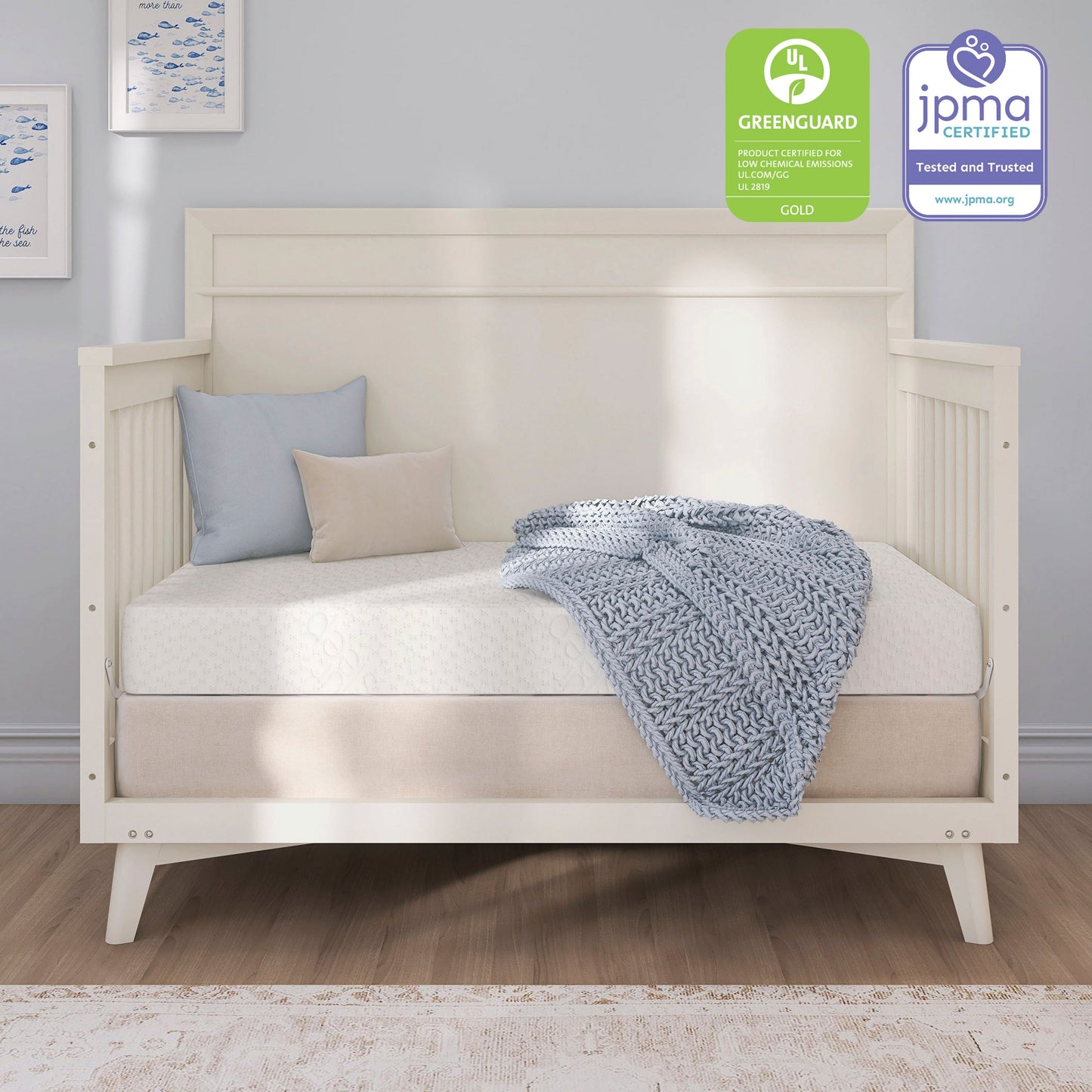 Evolur Sleep 260 Coil Inner Spring Crib And Toddler Mattress