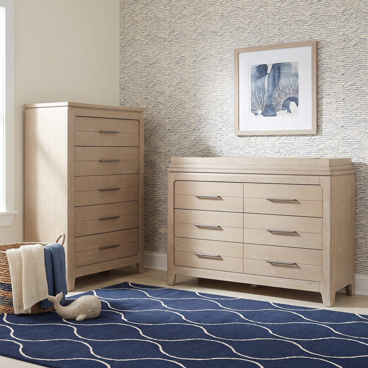 Evolur Oakley Calm Living Nursery Bundle – Sienna Grey