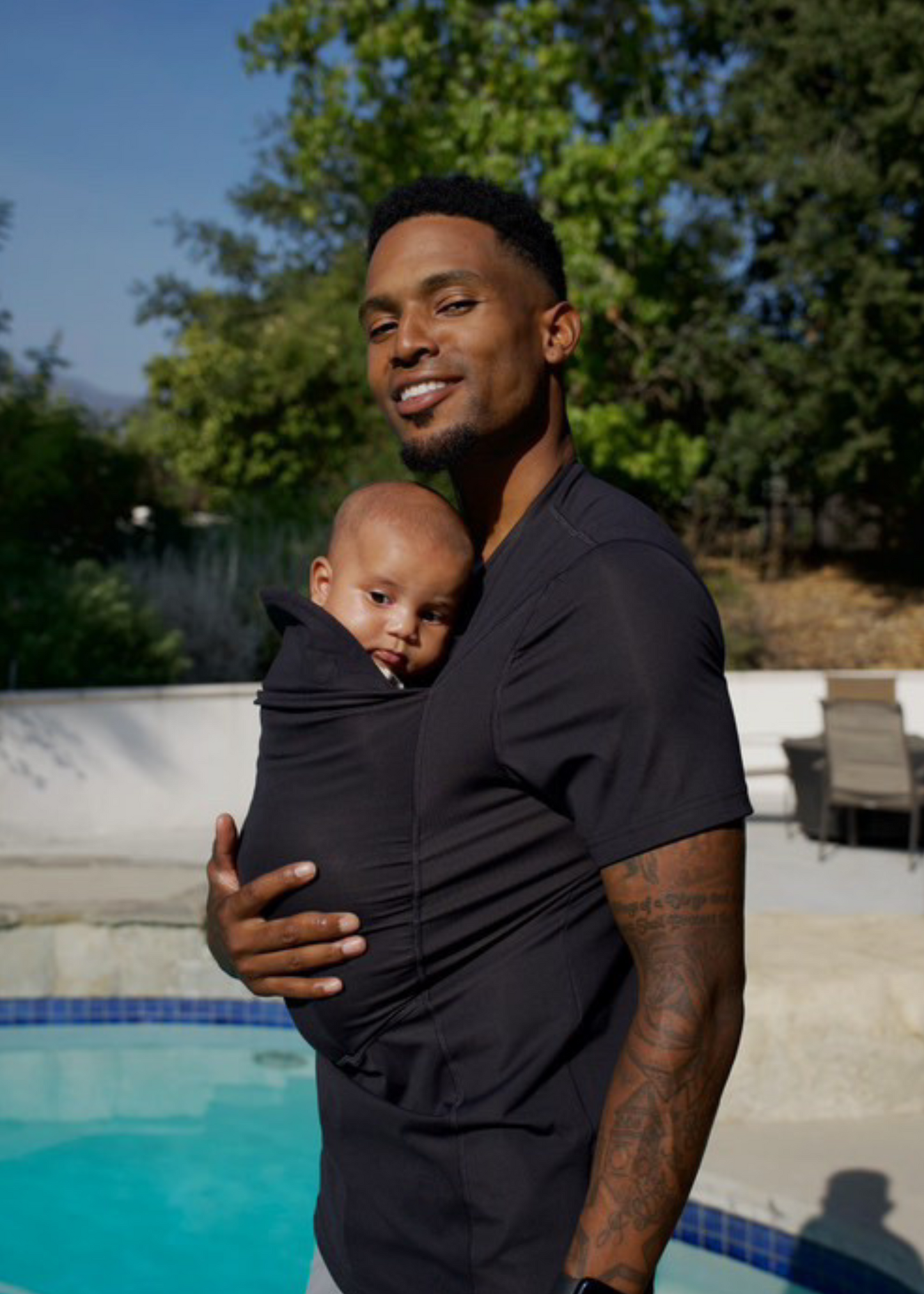 Lalabu Dad Shirt Baby Carrier Black