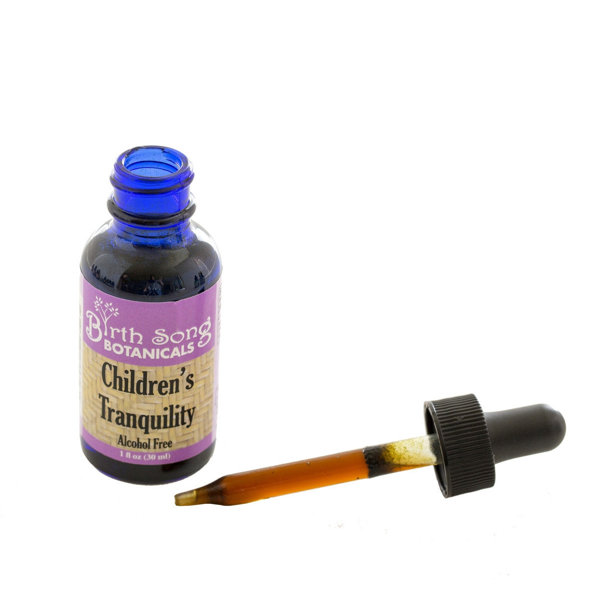 Birth Song Botanicals Co. Children's Tranquility, Children's Sleep Aid Relaxing Herbal Tincture 1 oz.