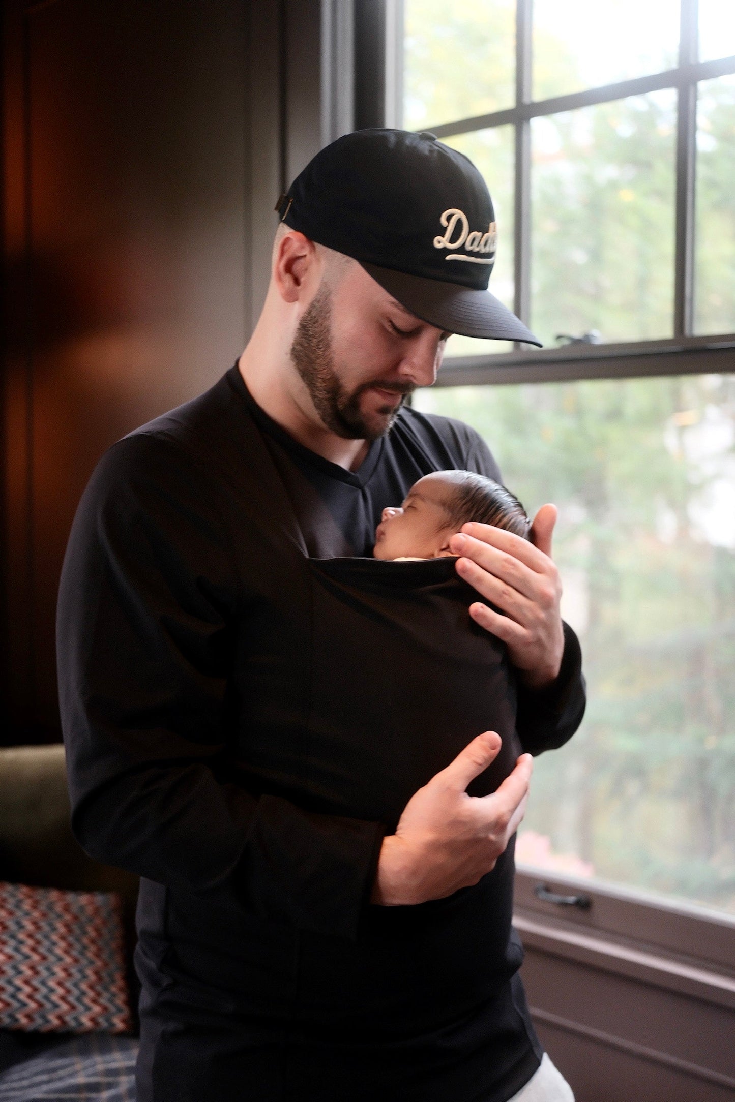 Lalabu Dad Shirt Baby Carrier Black