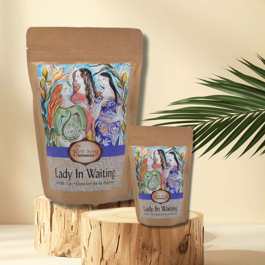 Birth Song Botanicals Co. Lady in Waiting- Herbal Pregnancy Tea with Red Raspberry Leaf 3 oz.