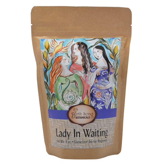Birth Song Botanicals Co. Lady in Waiting- Herbal Pregnancy Tea with Red Raspberry Leaf 3 oz.