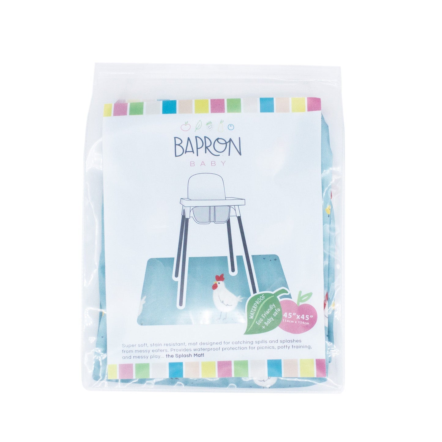Little Chickies Splash Mat - A Waterproof Catch-All for Highchair Spills and More!