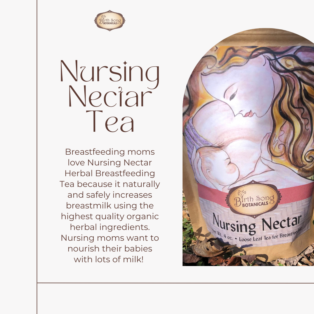 Birth Song Botanicals Co. Nursing Nectar Herbal Breastfeeding Tea For Healthy Breastmilk Supply