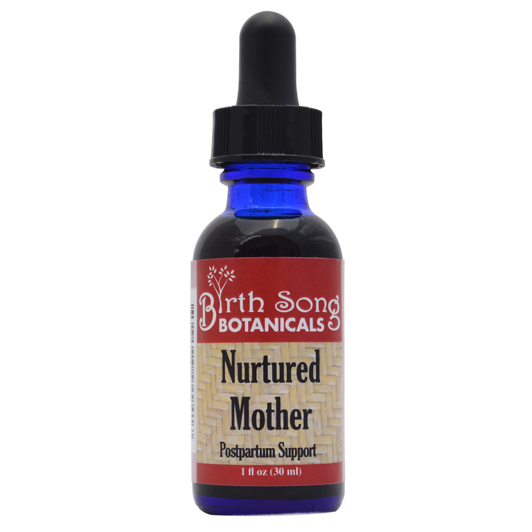 Birth Song Botanicals Co. Nurtured Mother Postpartum Supplement for After Birth Cramps 1 oz.