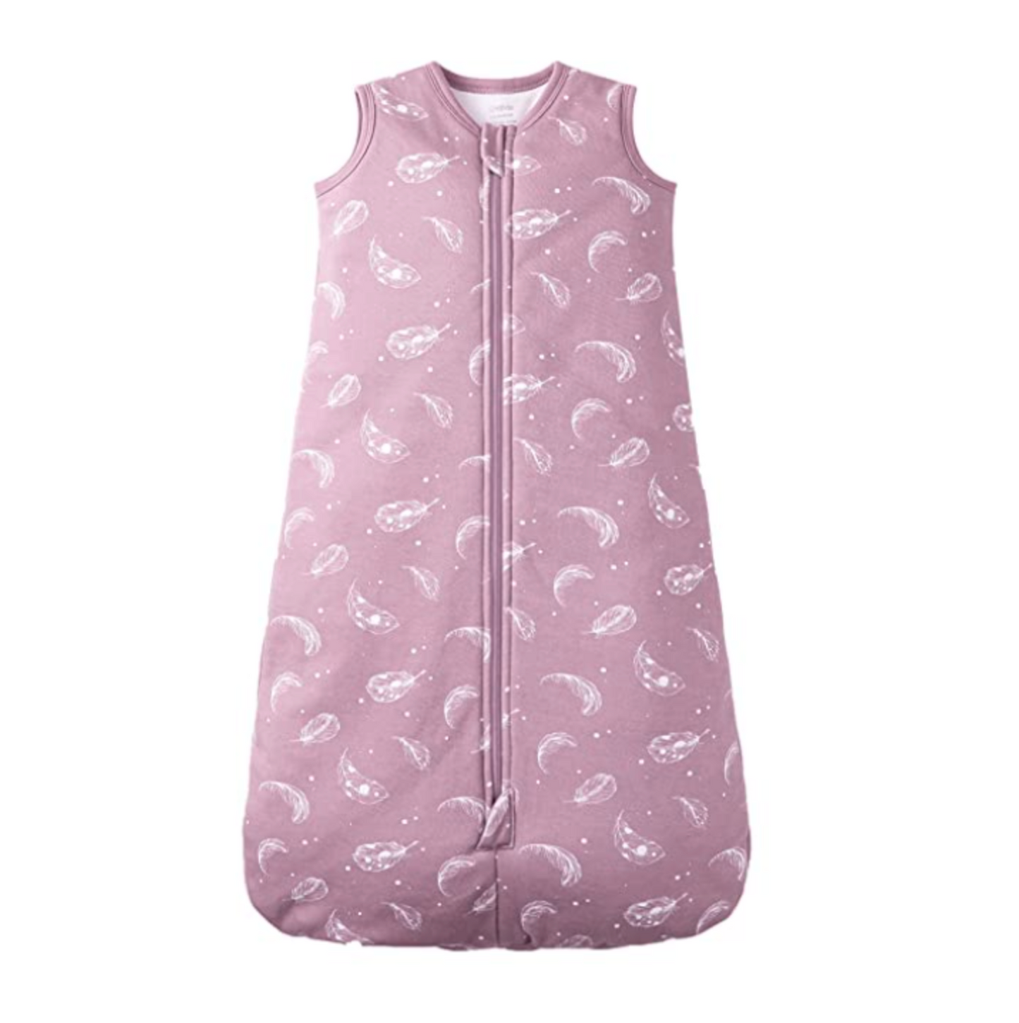 100% Organic Cotton 2.5tog Sleep Sack - Mauve Feather