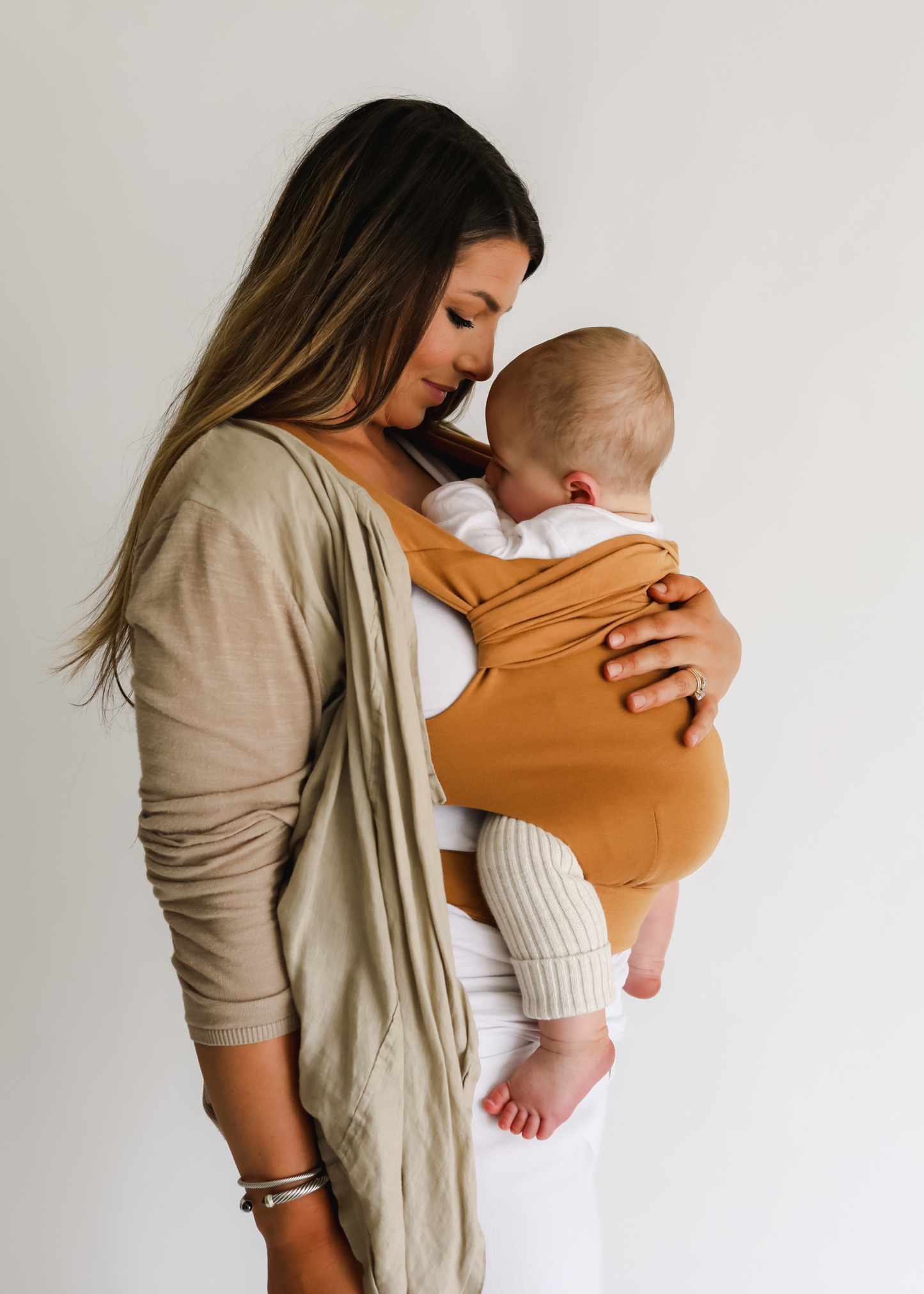 Lalabu Simple Wrap Baby Carrier Camel