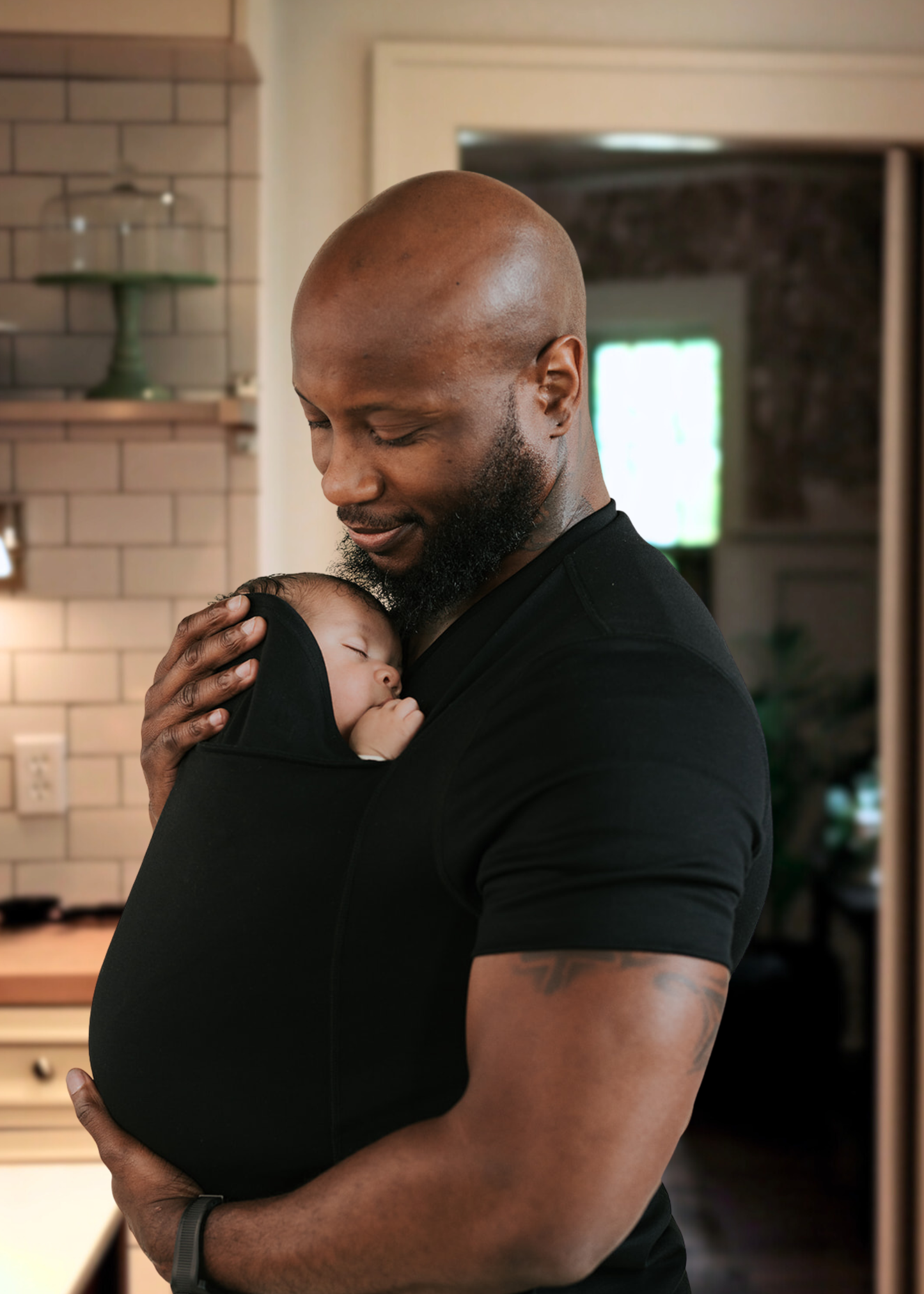 Lalabu Dad Shirt Baby Carrier Black