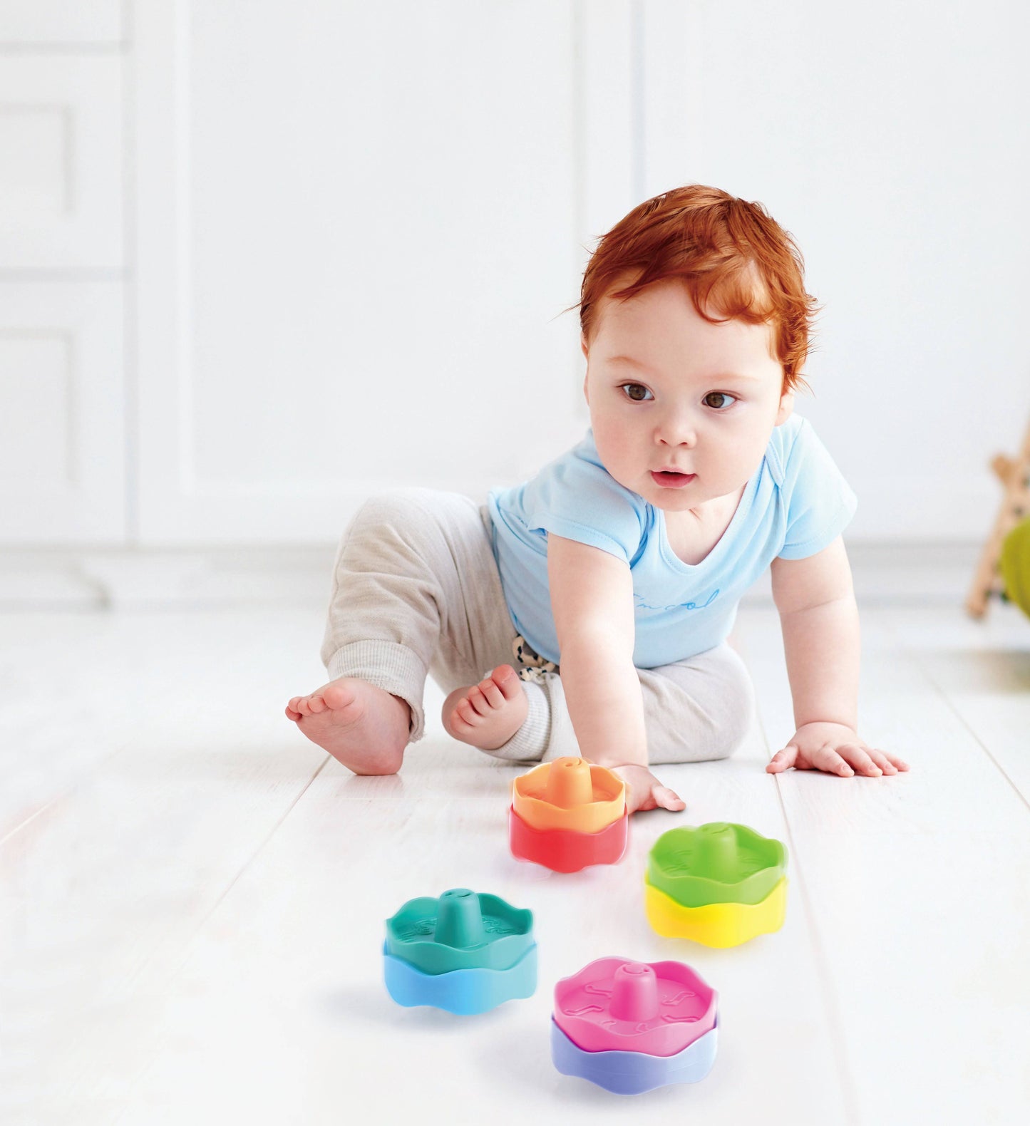 Discovery Toys Stack & Spin Spinning Tops Educational Toy