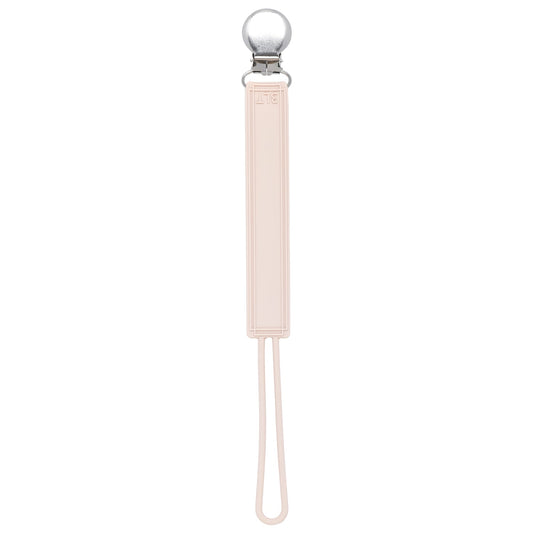 Classic Tan Beige Neutral All Silicone One Piece Pacifier Clip