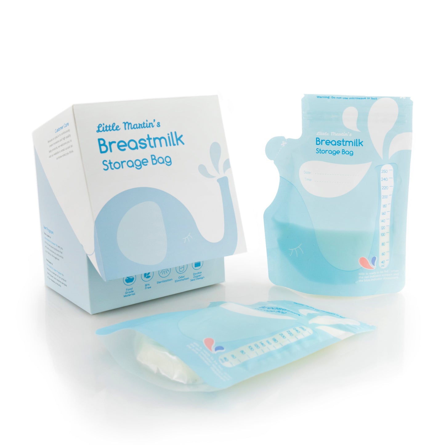 Little Martin's Breast Milk Storage Bags - 60 pcs