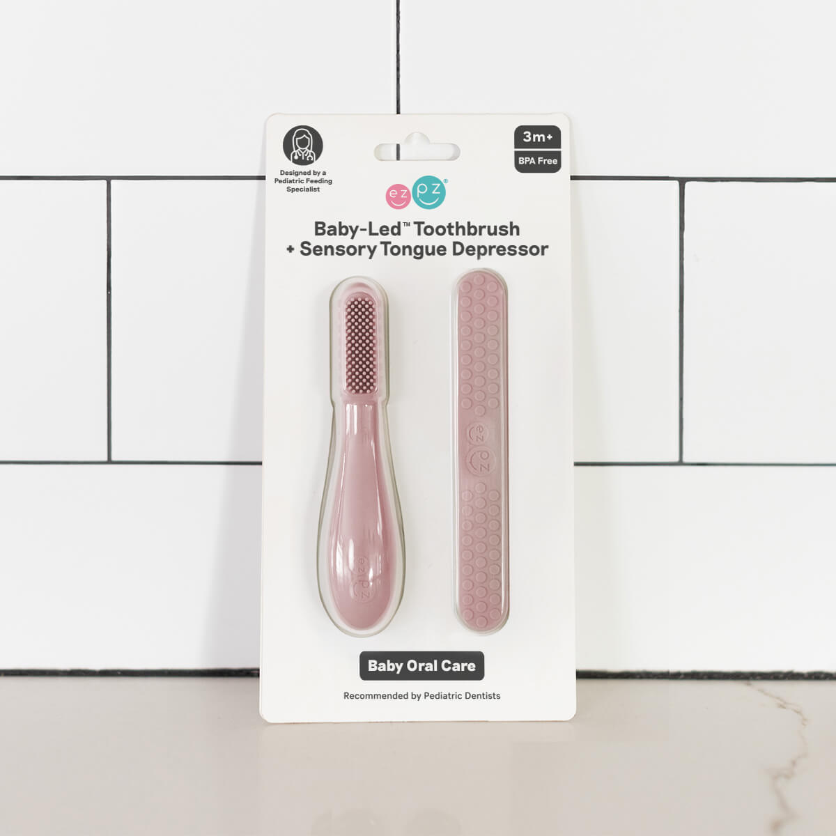 ezpz Baby-Led™ Toothbrush + Tongue Depressor
