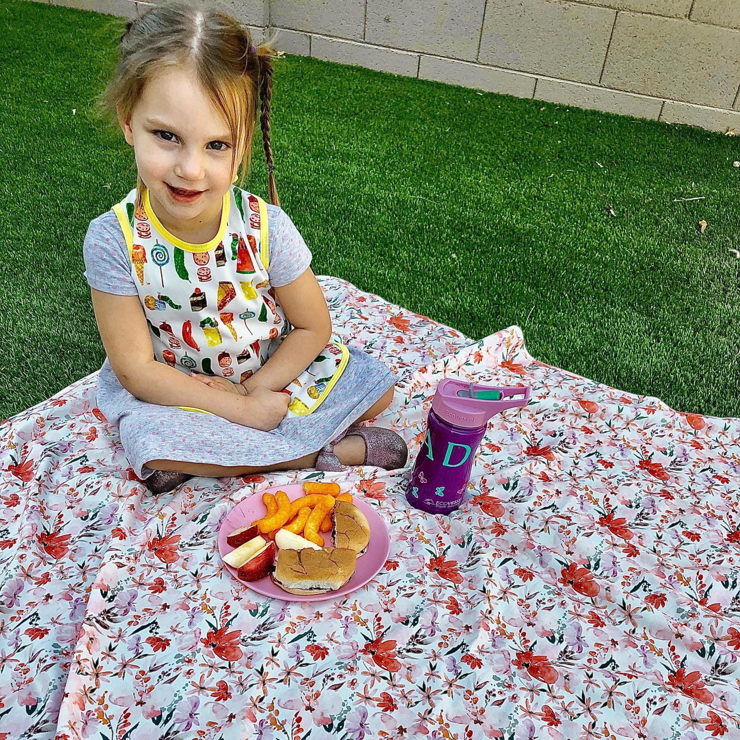 Peachy Dreams Splash Mat - A Waterproof Catch-All for Highchair Spills