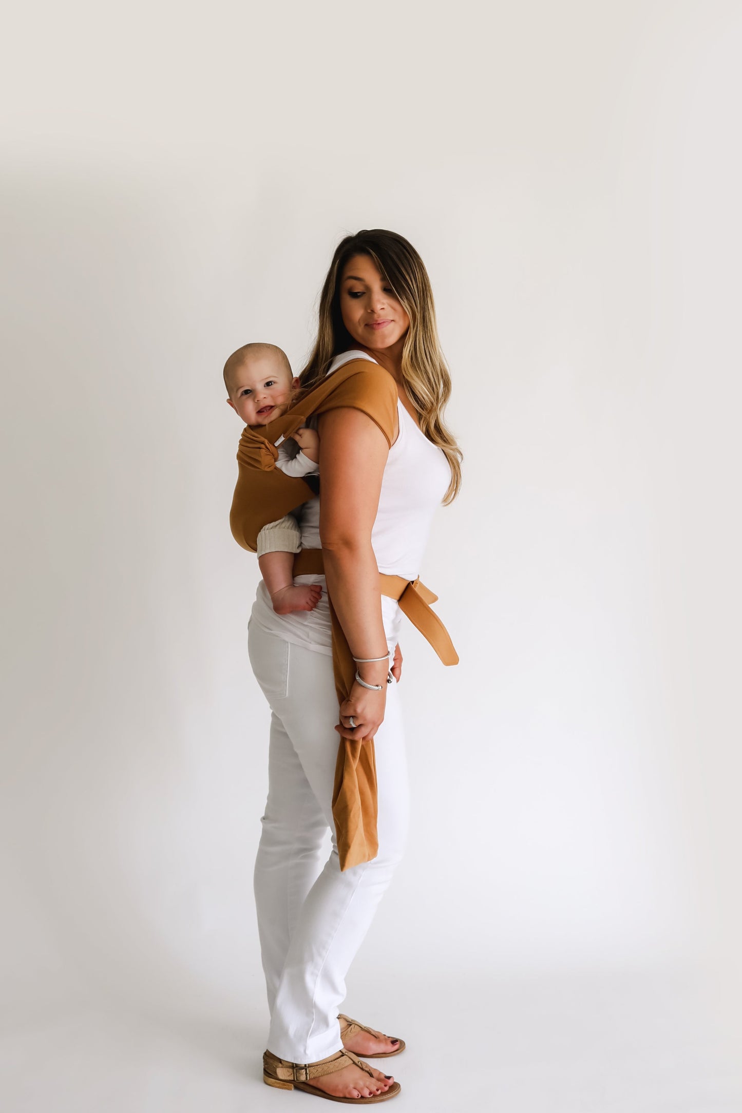 Lalabu Simple Wrap Baby Carrier Camel