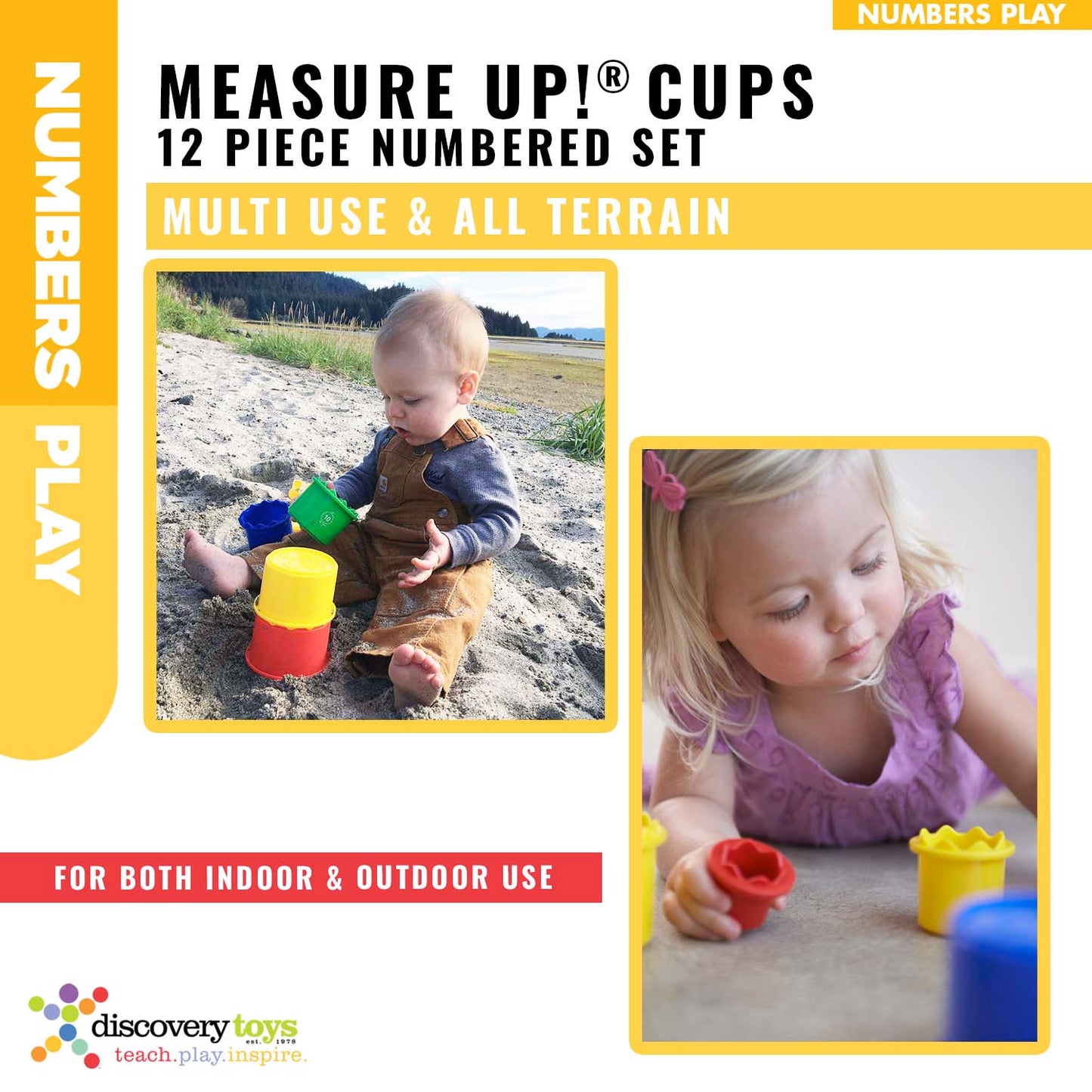 Discovery Toys Measure Up! Cups Stack & Learn Set