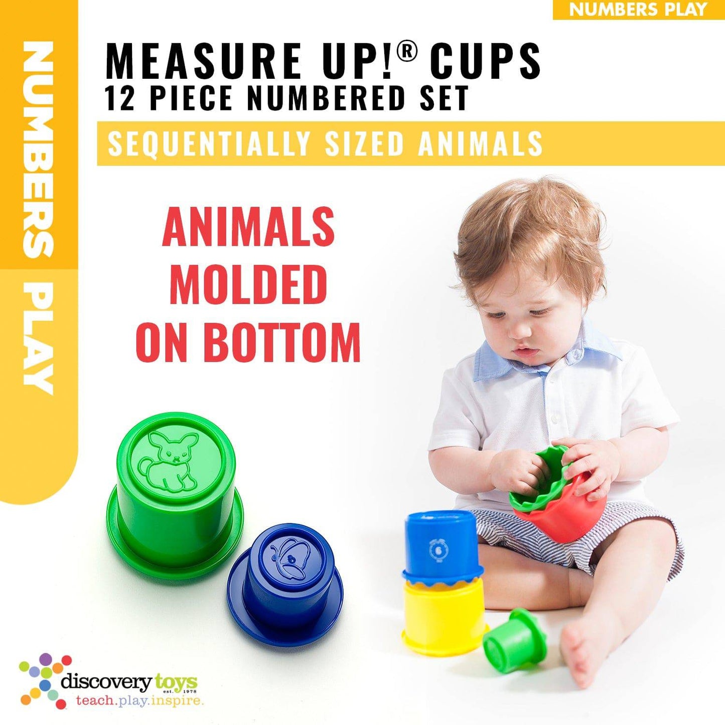 Discovery Toys Measure Up! Collection Stack & Learn Set