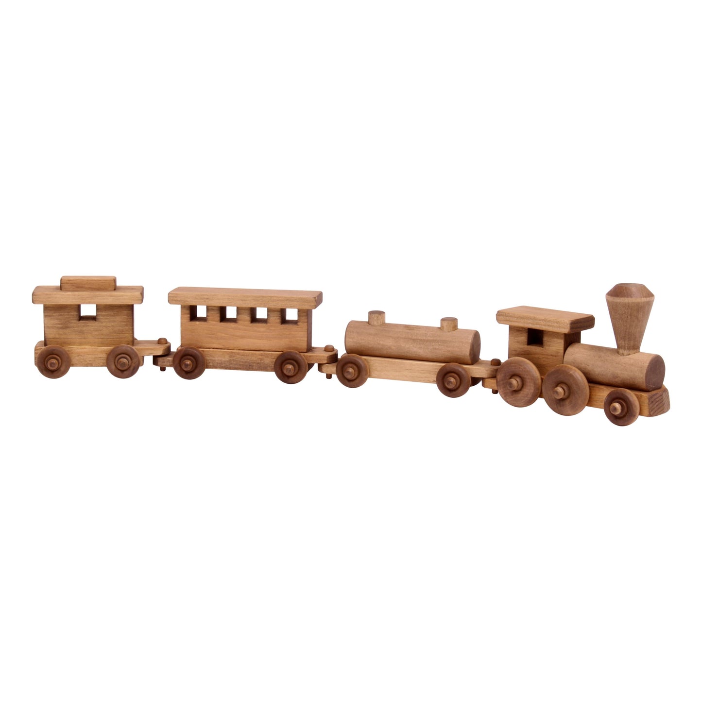 Amish Wooden Toy Train Play Set 24" Long Kid-Safe Finish