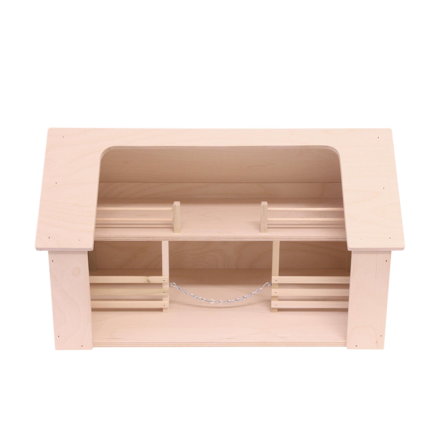 Amish Wooden  Ranch Shed Barn Toy, Unfinished Wood