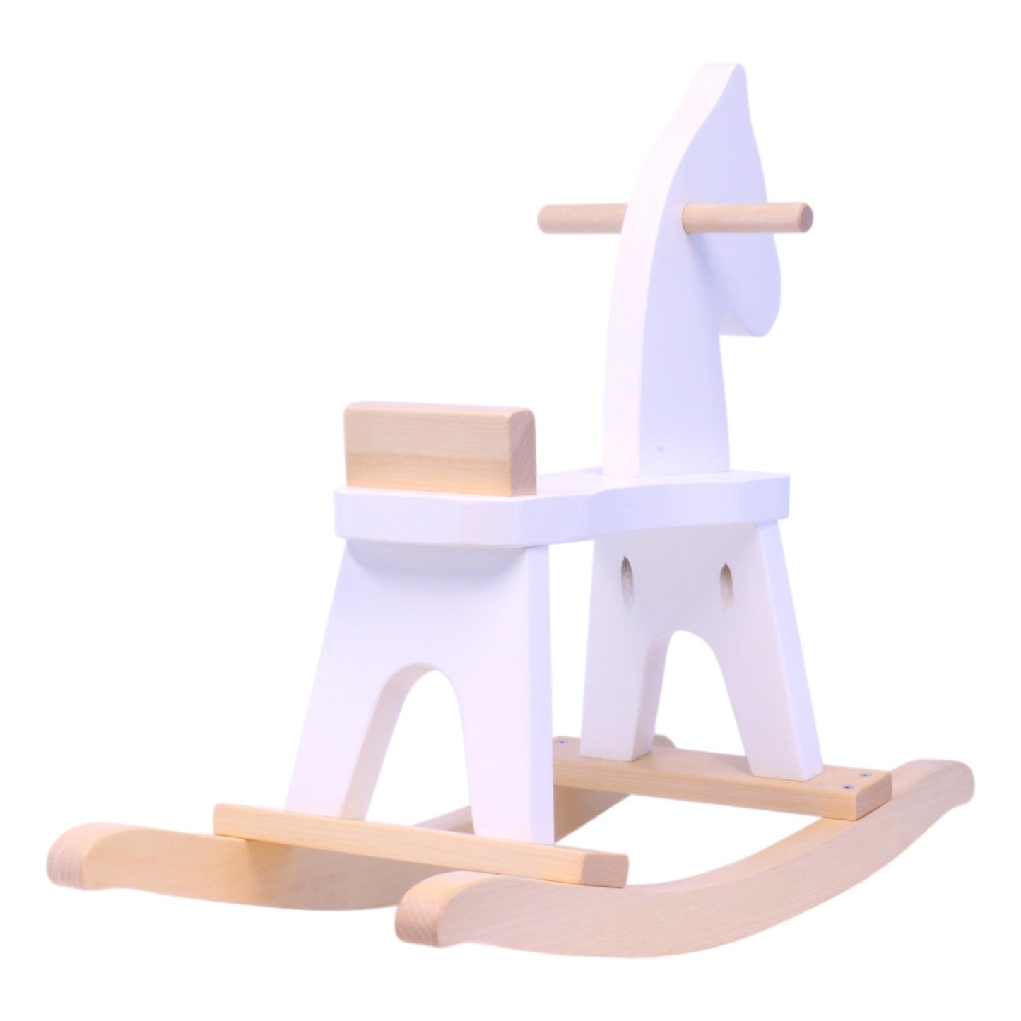 Amish Wooden Rocking Horse Toddler Toy Child-Safe Finish