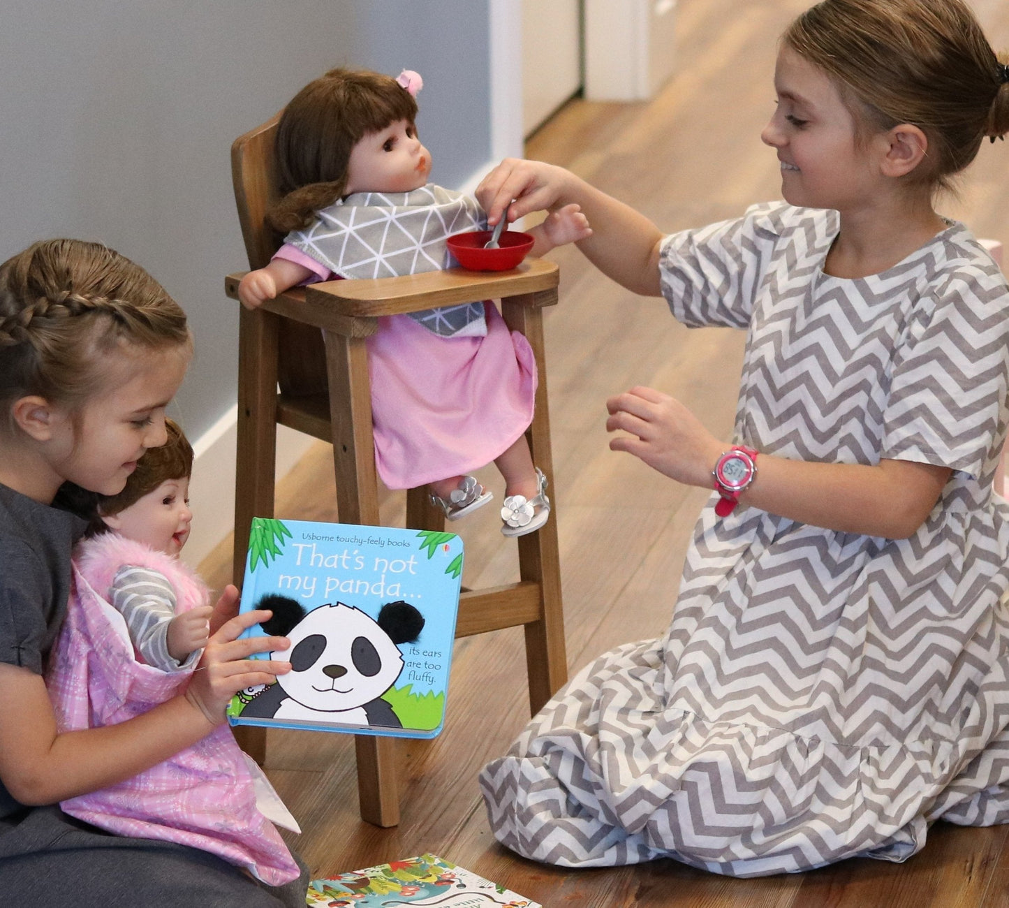 Amish "Rebekah's Collection" Wooden Doll High Chair Toy