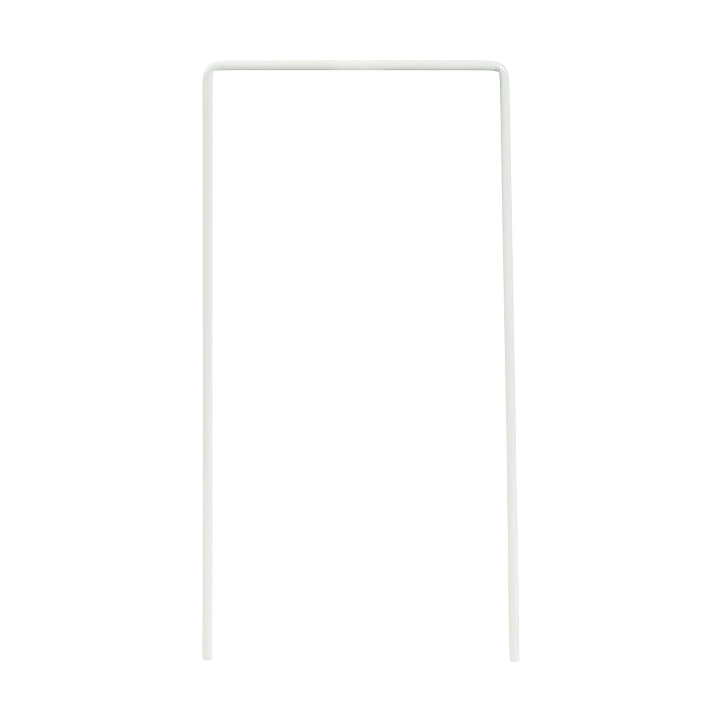 Amish Set of 9 White Croquet Wickets Sturdy 7 Gauge Square Hoops