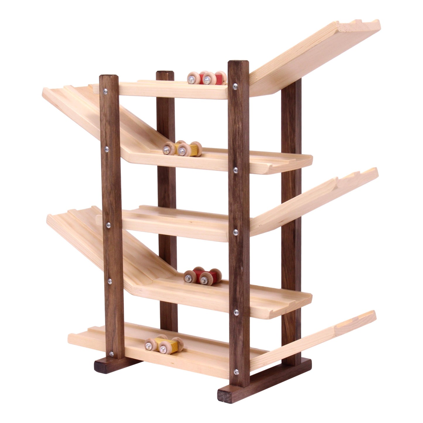 Amish, Handcrafted Wooden Car Roller Racetrack Action Toy