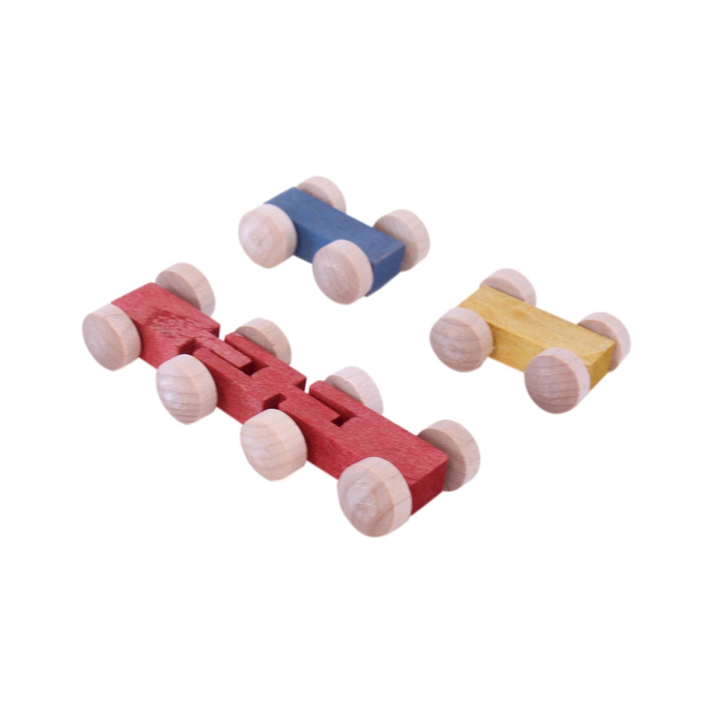 Amish Mini Car Roller Wooden Toy Pack of Cars Included