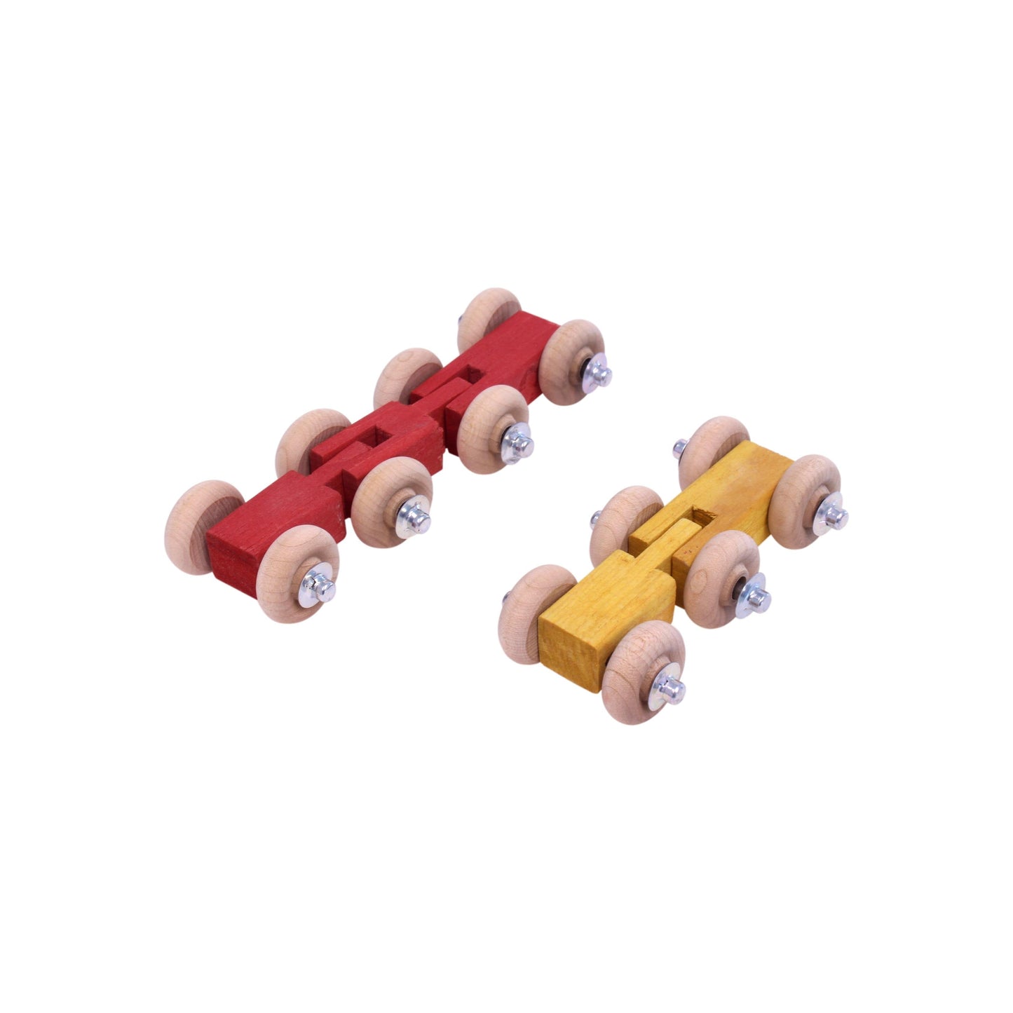 AmishLarge Wooden Train Car Roller Track  Non-Toxic Finish