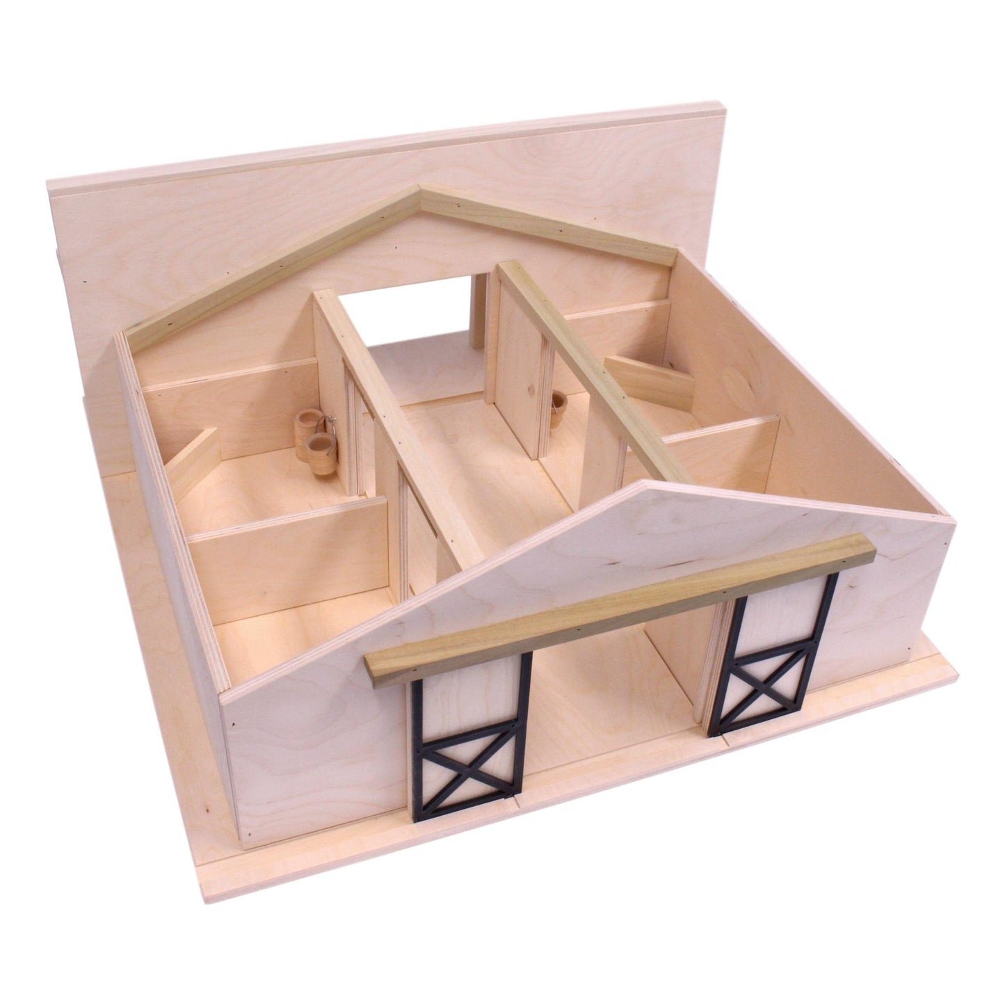 Amish Large Wooden Western Horse Barn Toy