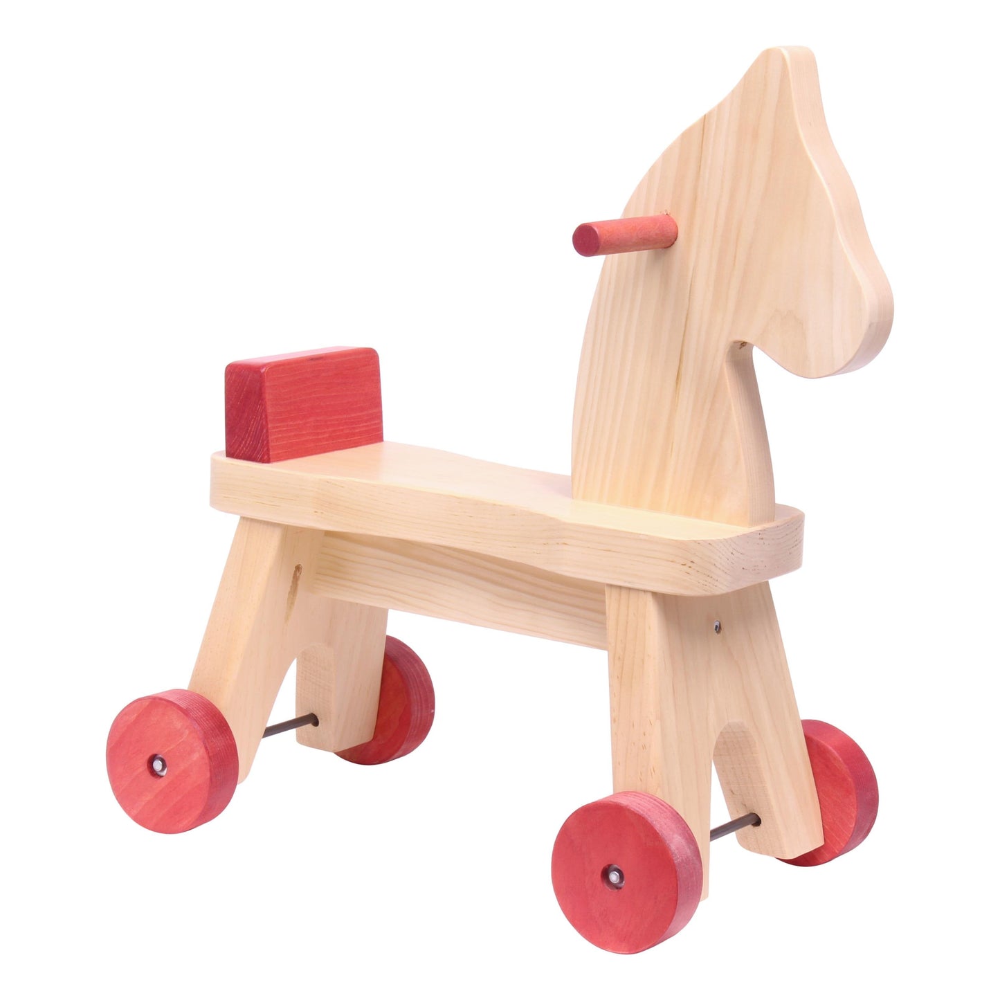 Amish Wooden Riding Horse Toddler Ride-on Toy