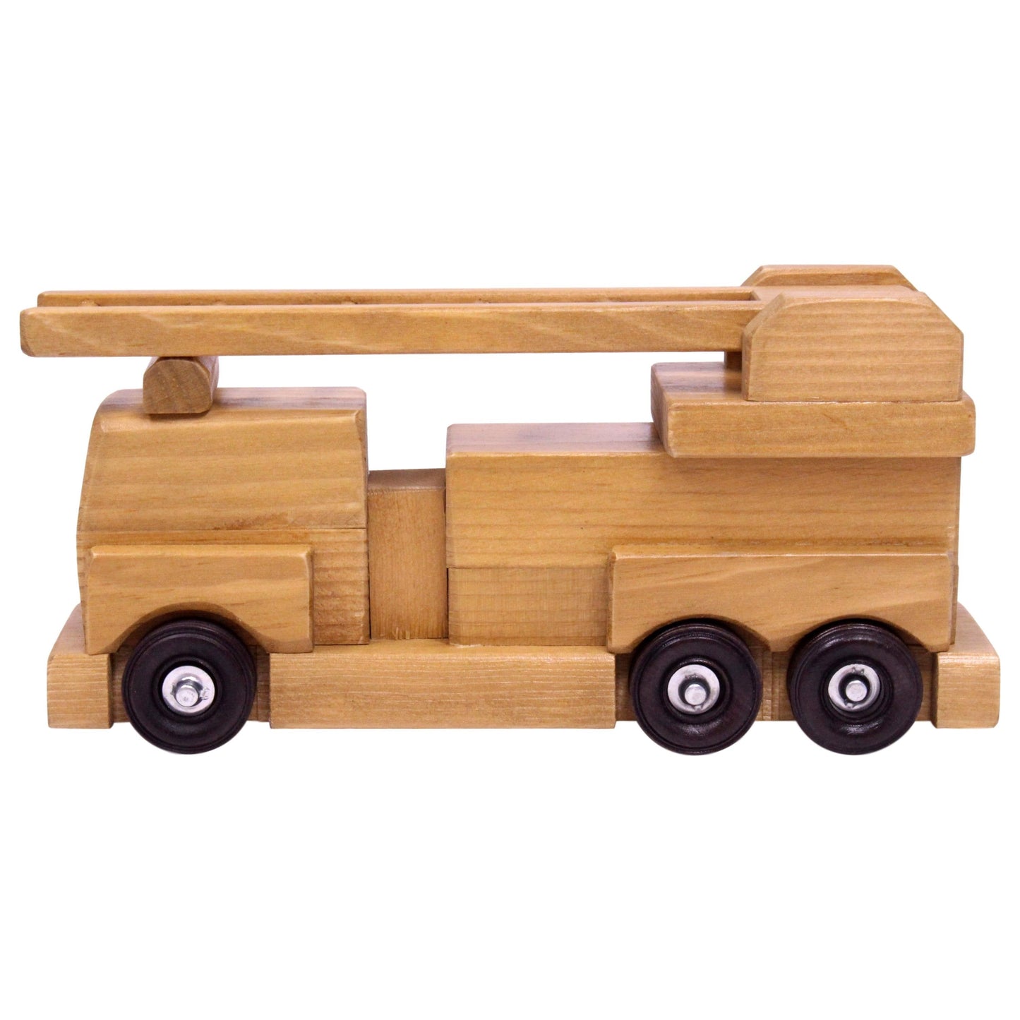 Amish Wooden Toy Ladder Fire Truck Kid-Safe Finish