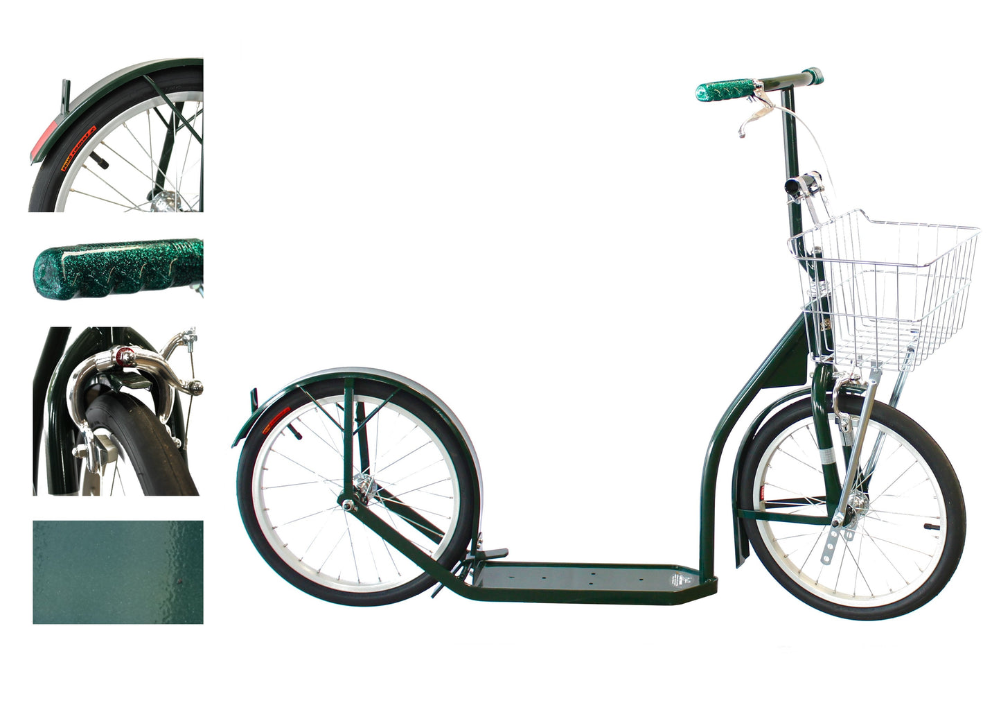 Amish Deluxe Kick Scooter Bike, Model 1660, Big Kid Size