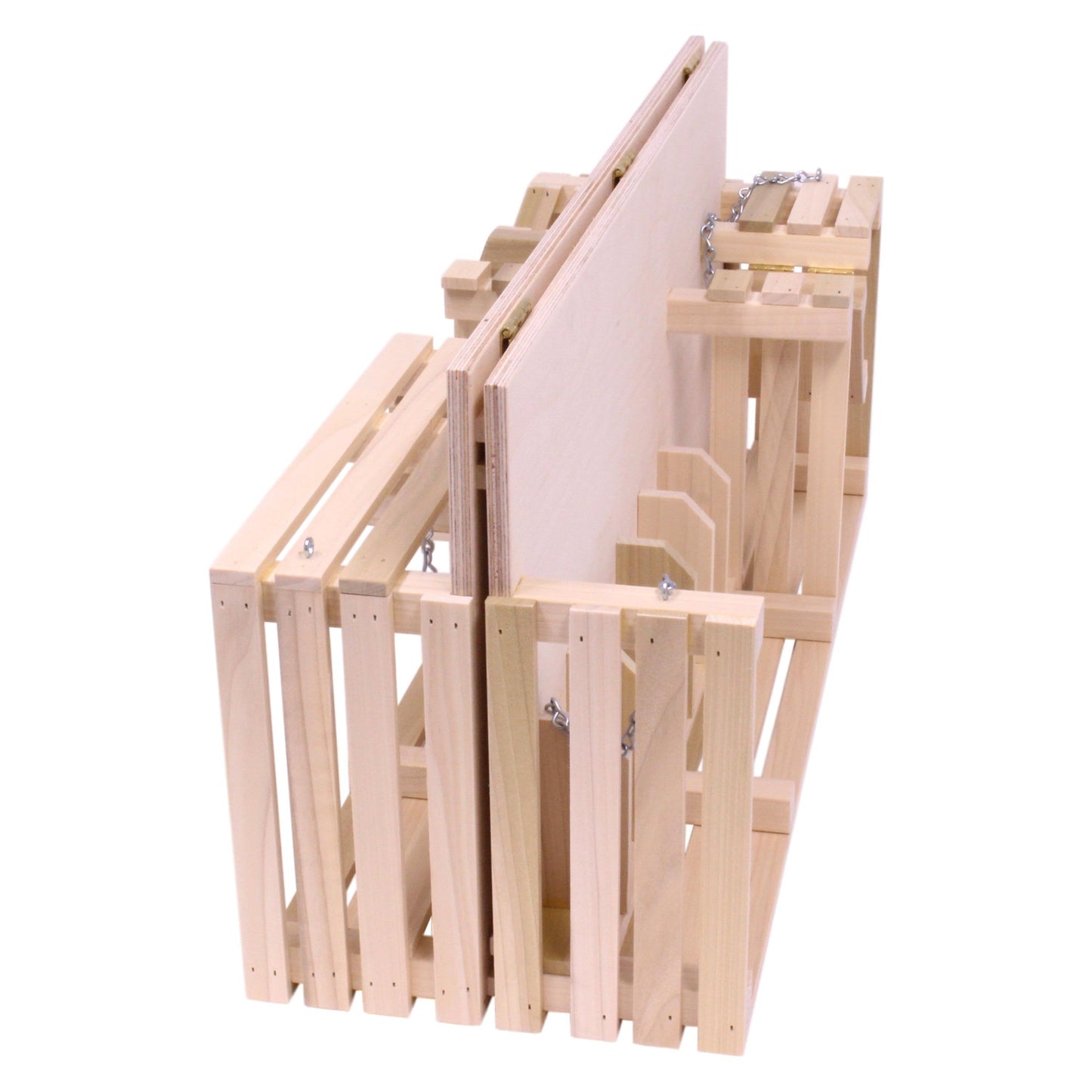 Amish Wooden Folding Stock Yard Farm Toy, Unfinished