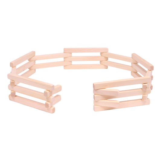 Amish Wooden Folding Corral Fence Toy, 68" Long,  Quality