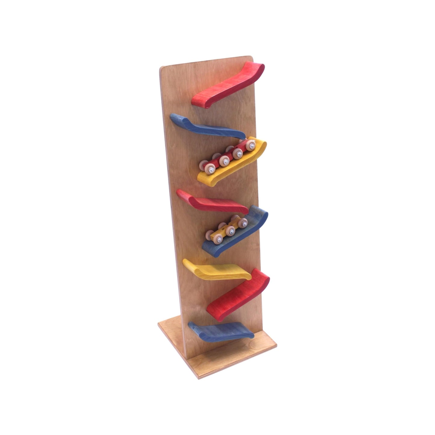 AmishLarge Wooden Train Car Roller Track  Non-Toxic Finish