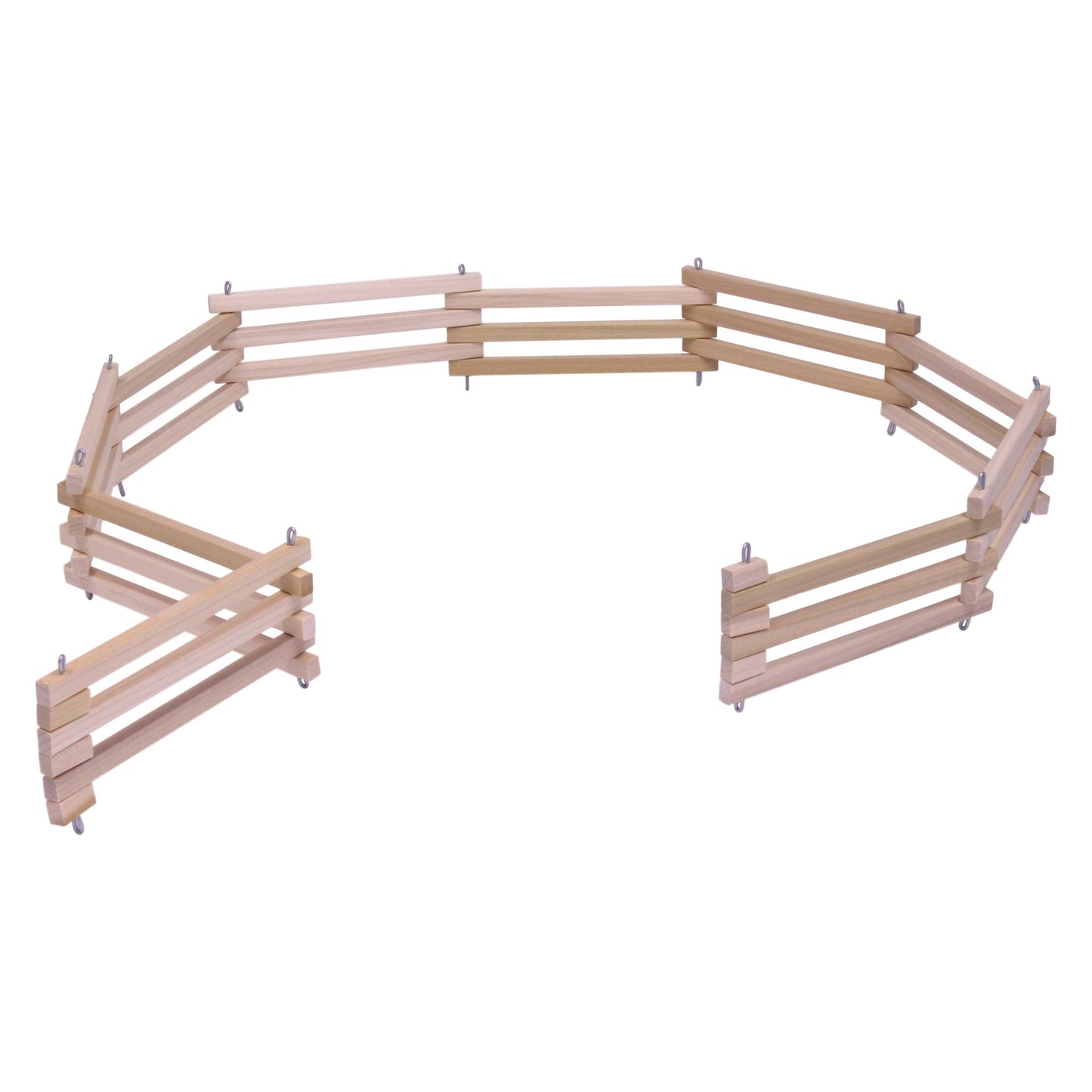 Amish Wooden Folding Corral Fence Toy Unfinished Wood